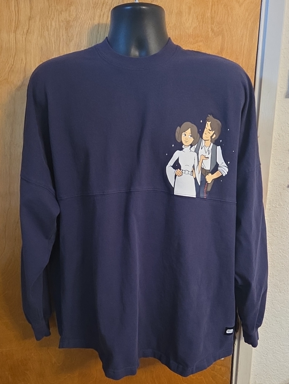 Disney Parks Star Wars Princess Leia & Han Solo I KNOW Largel Spirit Jersey